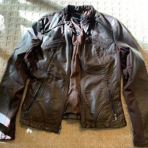 Express Minus the Leather Brown Jacket